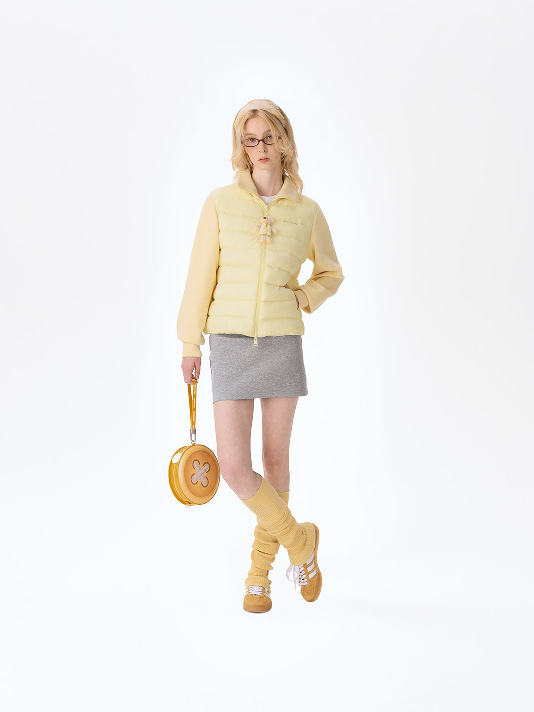 13DE MARZO Tailor Bear Button Bag Yellow - 13DE MARZO