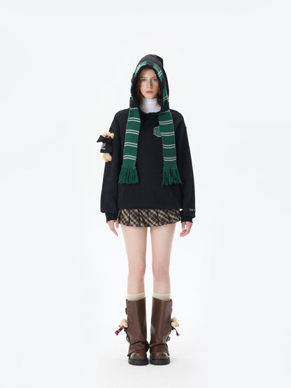 Harry Potter × 13DE MARZO Hogwarts Four Houses Bear Scarf Sweater - 13DE MARZO