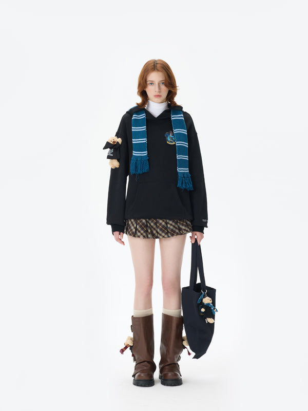 Harry Potter × 13DE MARZO Hogwarts Four Houses Bear Scarf Sweater - 13DE MARZO