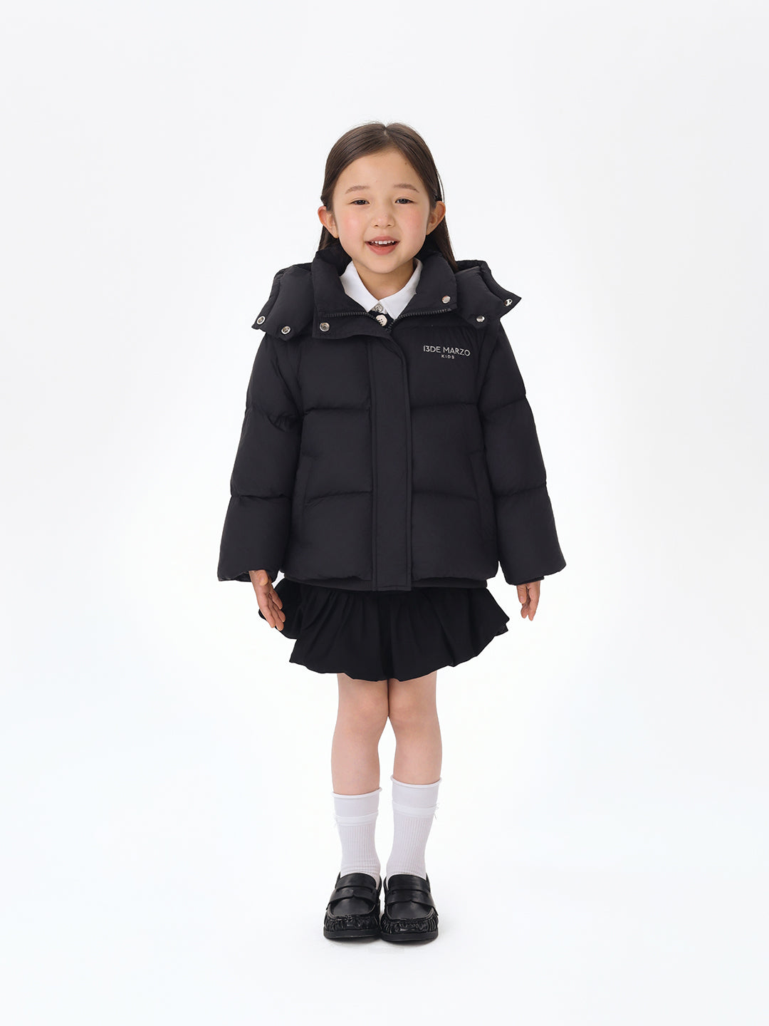 13DE MARZO BabyBear Detachable Down Jacket Black - 13DE MARZO