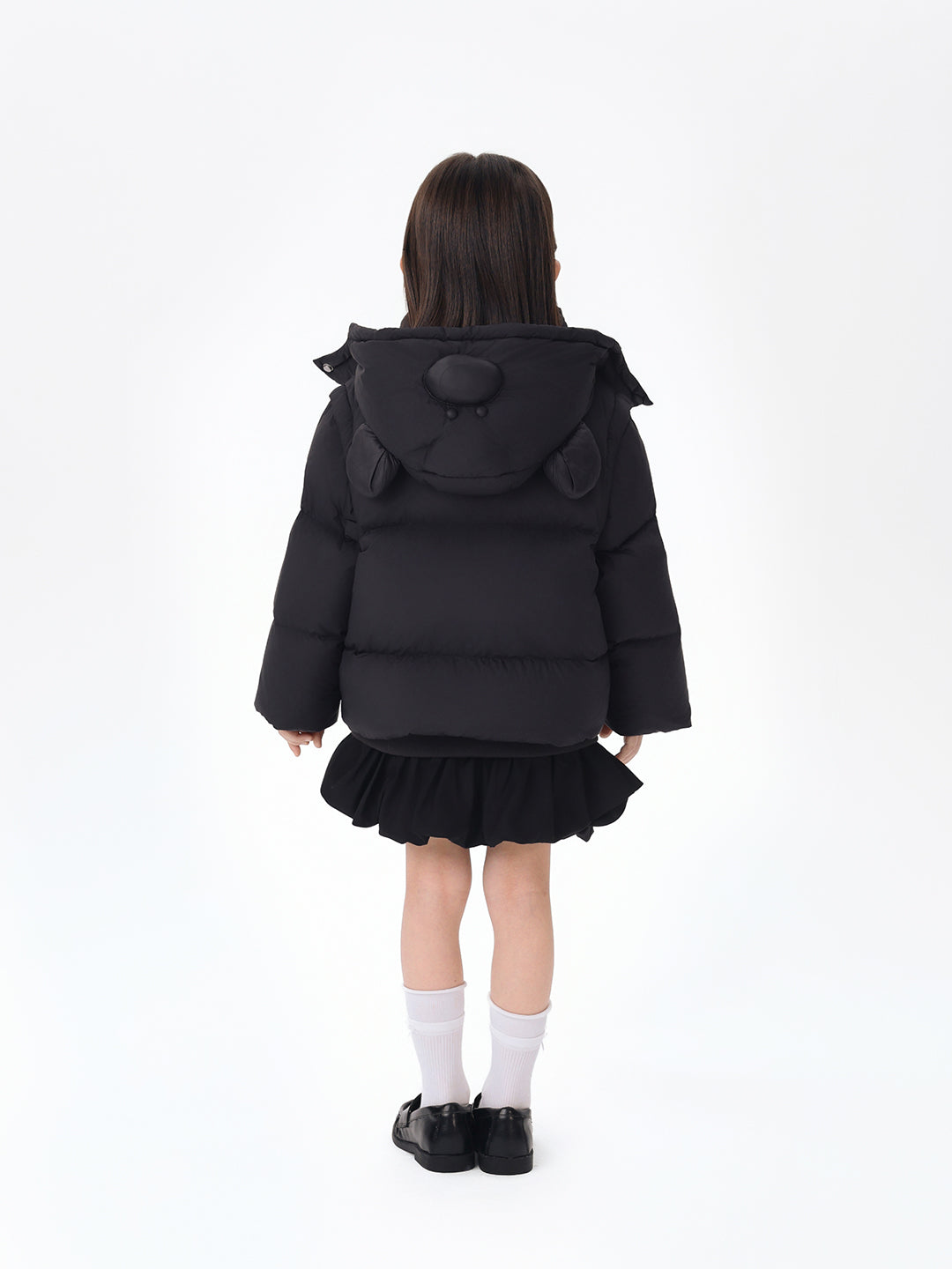 13DE MARZO BabyBear Detachable Down Jacket Black - 13DE MARZO
