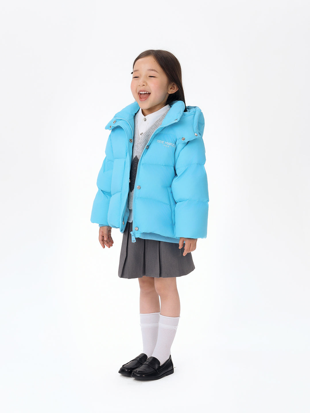 13DE MARZO BabyBear Detachable Down Jacket Blue - 13DE MARZO