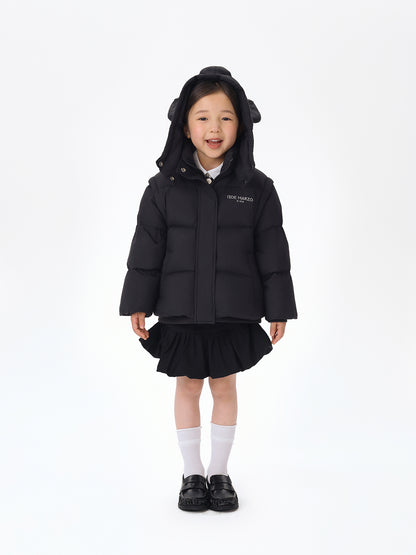 13DE MARZO BabyBear Detachable Down Jacket Black - 13DE MARZO