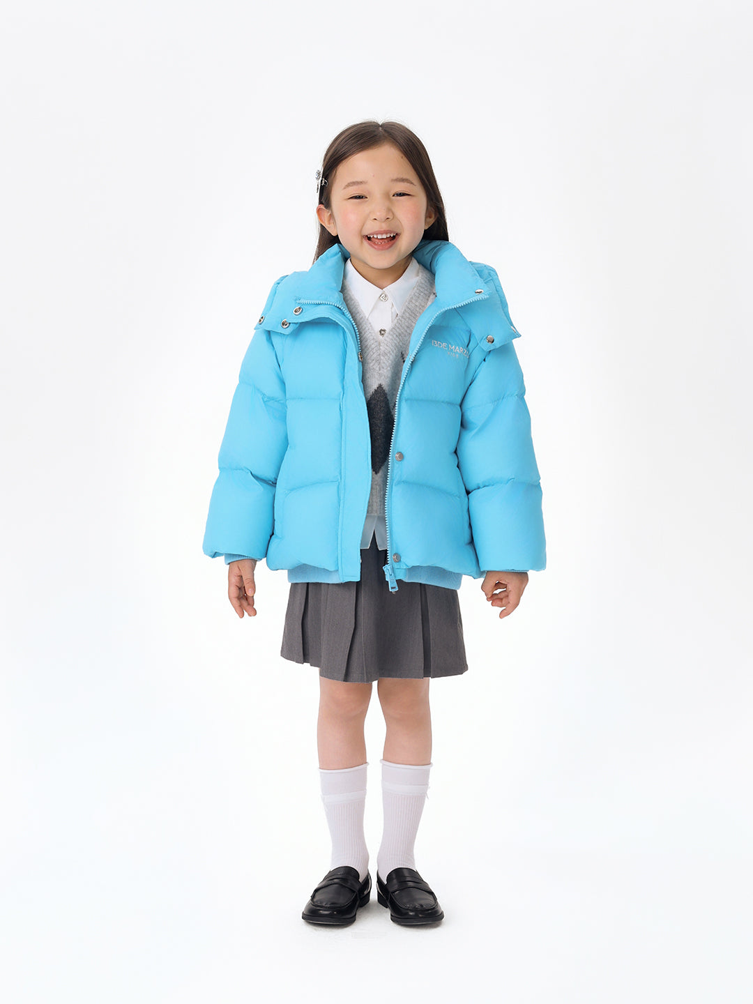 13DE MARZO BabyBear Detachable Down Jacket Blue - 13DE MARZO