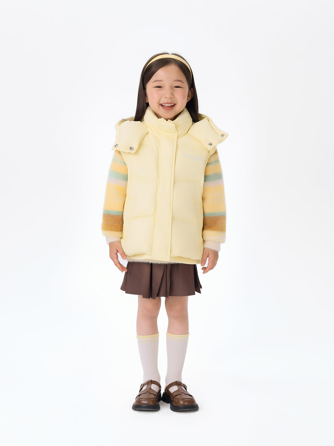 13DE MARZO BabyBear Detachable Down Jacket Yellow - 13DE MARZO