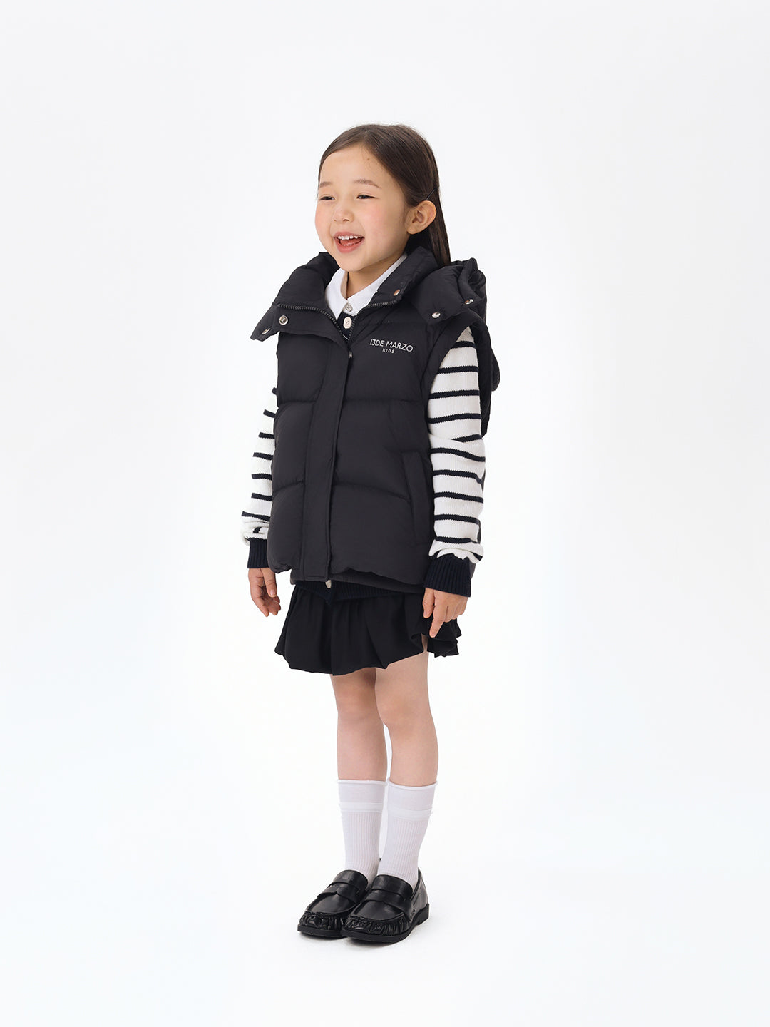 13DE MARZO BabyBear Detachable Down Jacket Black - 13DE MARZO