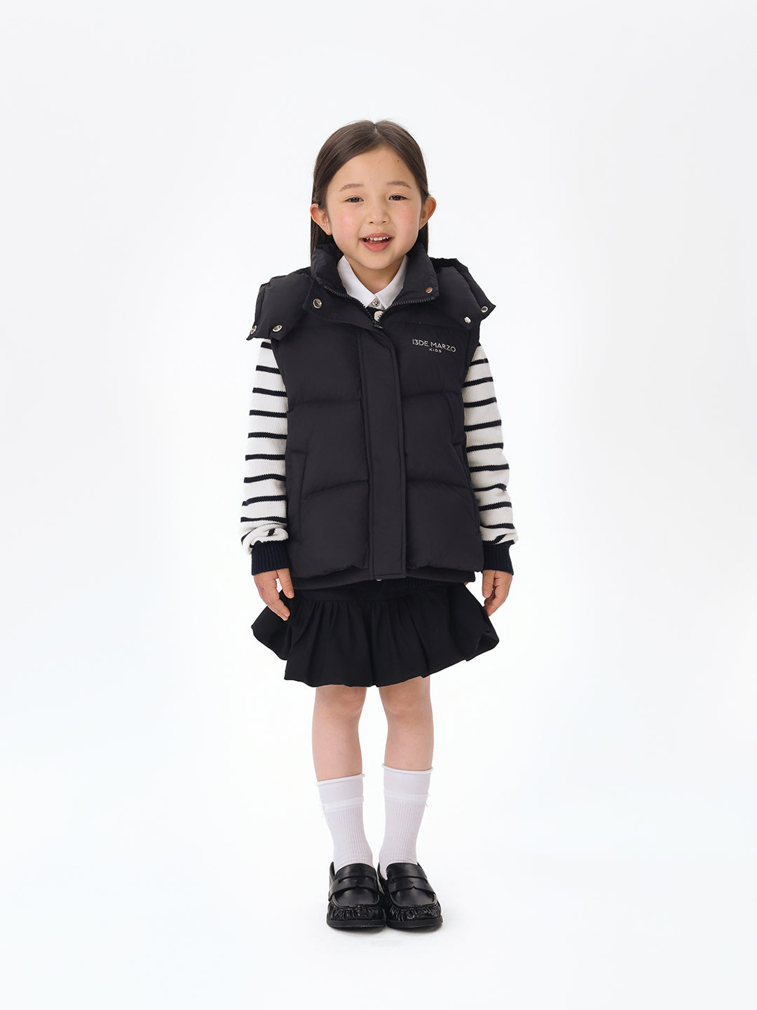 13DE MARZO BabyBear Detachable Down Jacket Black - 13DE MARZO