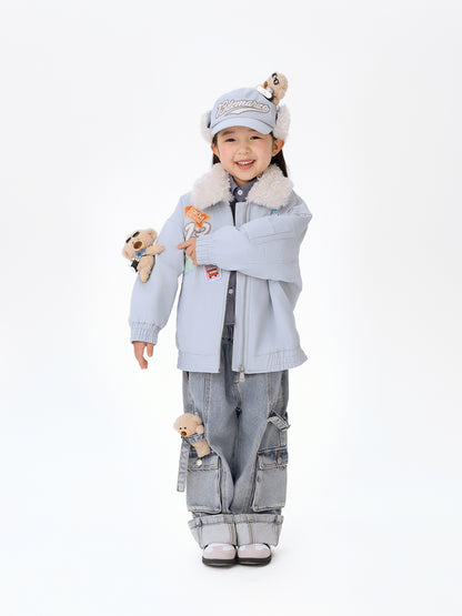 13DE MARZO BabyBear Travel Badge Jacket Blue - 13DE MARZO