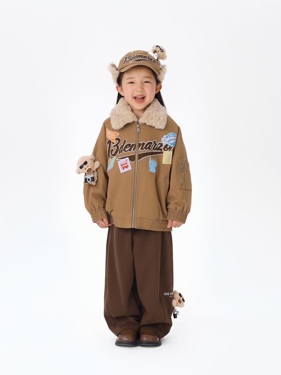 13DE MARZO BabyBear Travel Cap Brown - 13DE MARZO