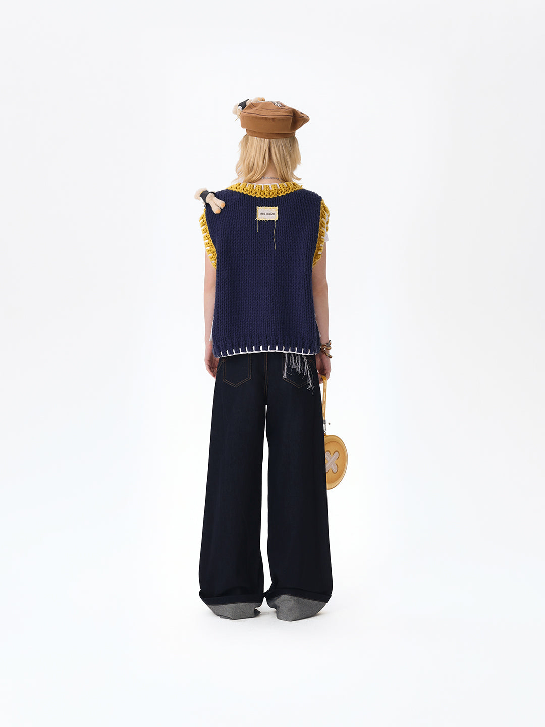 13DE MARZO Tailor Bear Button Jeans Navy Blue - 13DE MARZO