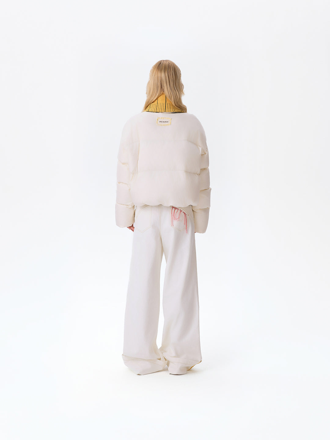 13DE MARZO Tailor Bear Button Jeans White - 13DE MARZO