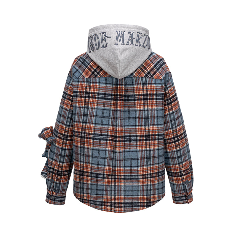 13DE MARZO Doozoo Checked Hooded Jacket - 13DE MARZO
