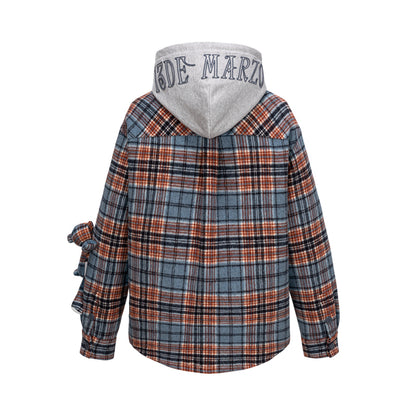 13DE MARZO Doozoo Checked Hooded Jacket - 13DE MARZO