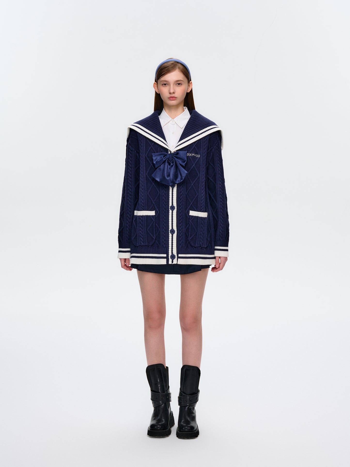 13DE MARZO Sailor Knitted Cardigan - 13DE MARZO