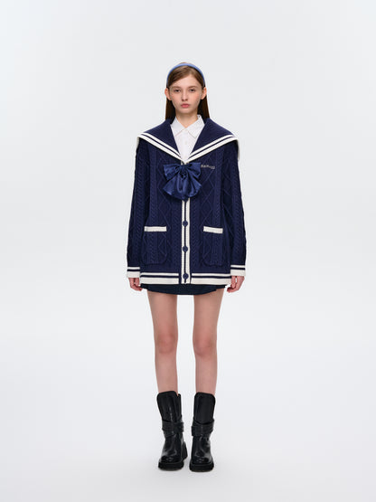 13DE MARZO Sailor Knitted Cardigan - 13DE MARZO