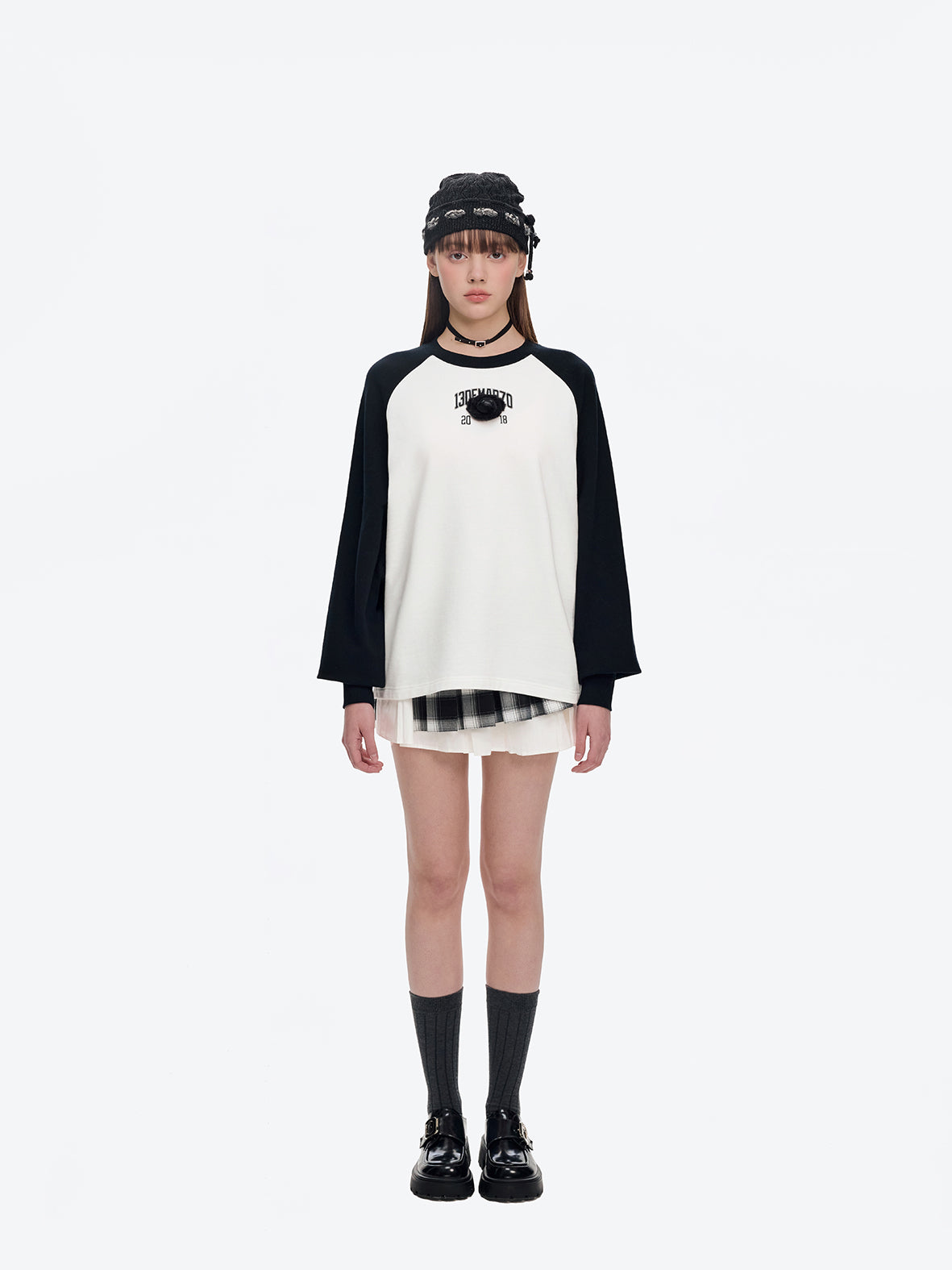 13DE MARZO Doozoo Colour-Blocked Raglan Sleeve - 13DE MARZO