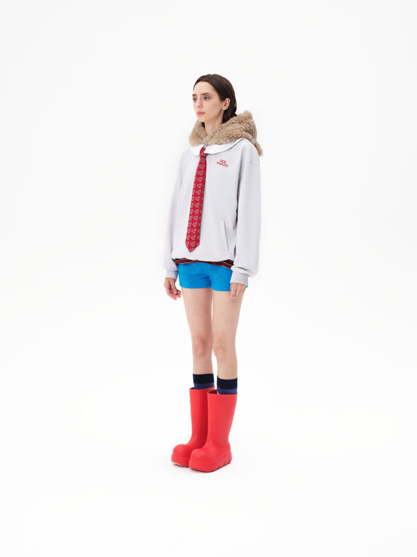 13DE MARZO Superman Bear Fuzzy Hoodie - 13DE MARZO