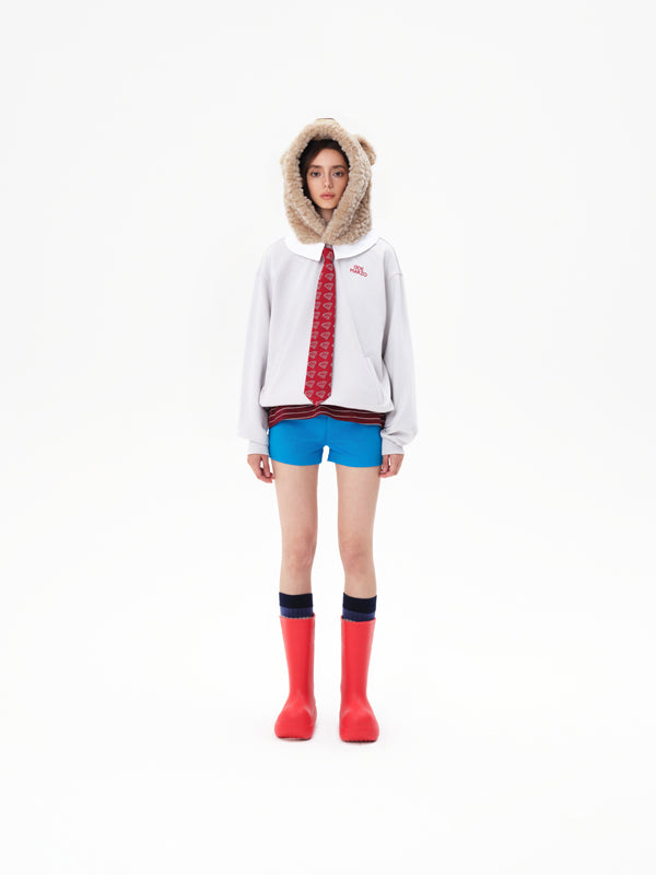 13DE MARZO Superman Bear Fuzzy Hoodie - 13DE MARZO