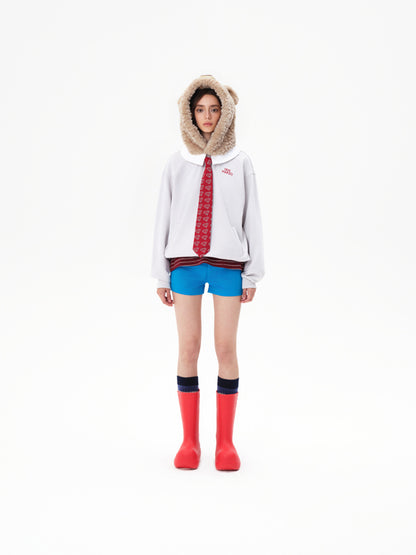 13DE MARZO Superman Bear Fuzzy Hoodie - 13DE MARZO