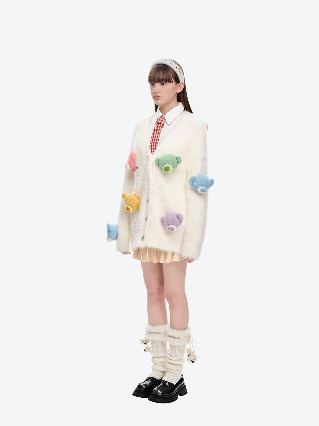 13DE MARZO Doozoo Fuzzy Socks Beige - 13DE MARZO