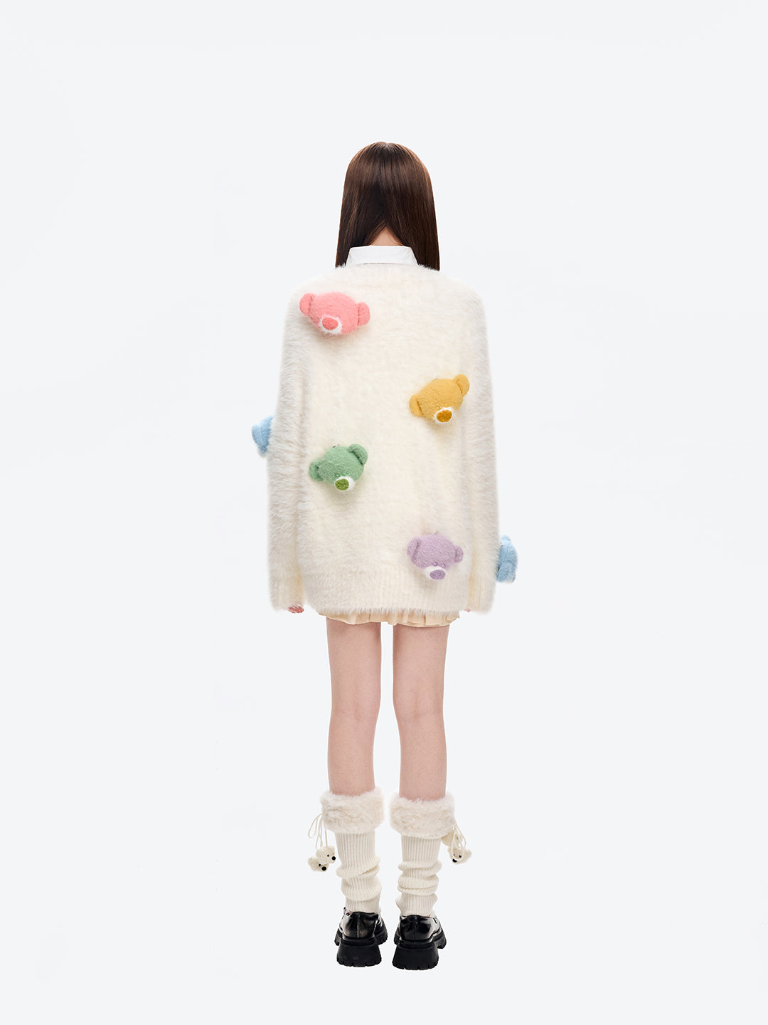 13DE MARZO Doozoo Fuzzy Socks Beige - 13DE MARZO