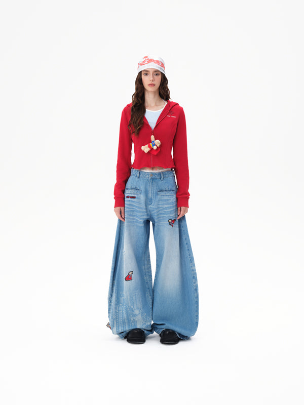 13DE MARZO Superman Bear City Jeans - 13DE MARZO