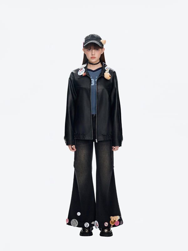 13DE MARZO Badge Denim Baseball Cap - 13DE MARZO