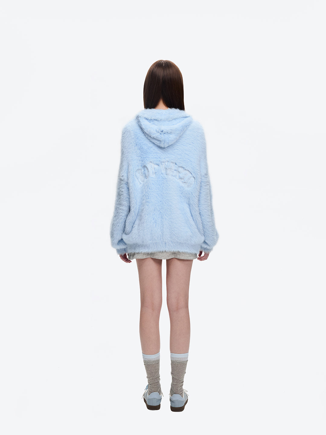 13DE MARZO Faux Mink Fur Zip Jacket - 13DE MARZO