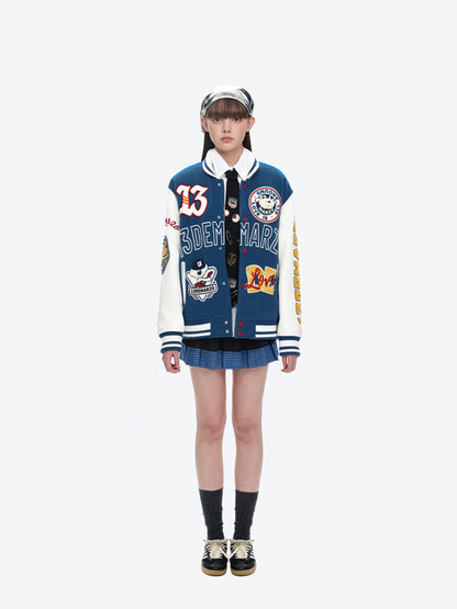 13DE MARZO Doozoo Retro Instruments Baseball Jacket - 13DE MARZO