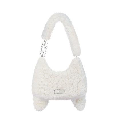 13DE MARZO Doozoo Fuzzy Underarm Bag - 13DE MARZO