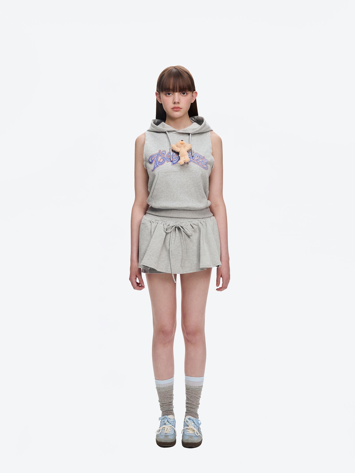 13DE MARZO Doozoo Printed Hooded Vest - 13DE MARZO