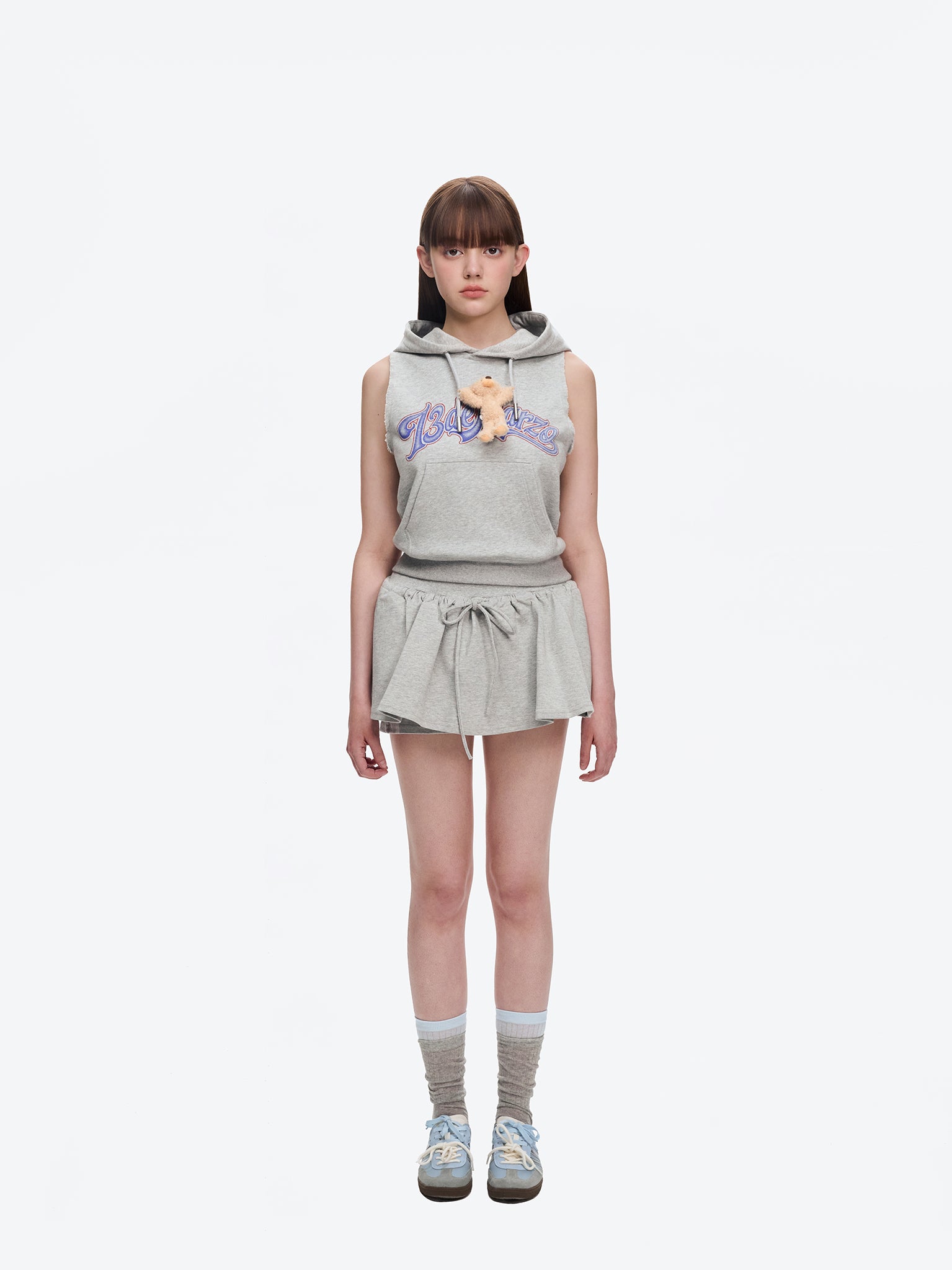 13DE MARZO Doozoo Printed Hooded Vest - 13DE MARZO