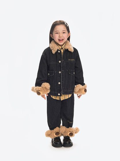 13DE MARZO BabyBear Cuffed Denim Jacket - 13DE MARZO