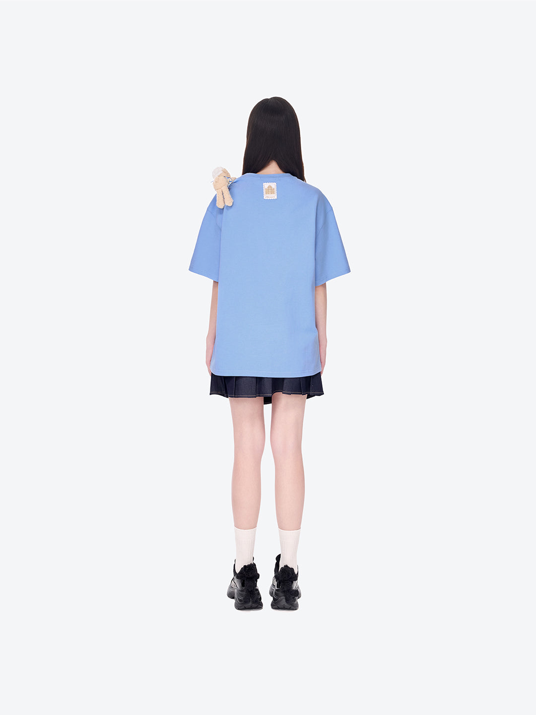 13DE MARZO Bear  Macau Tart T-shirt Blue