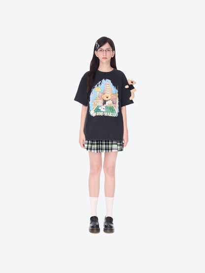 13DE MARZO Bear Macau Resort T-shirt Black