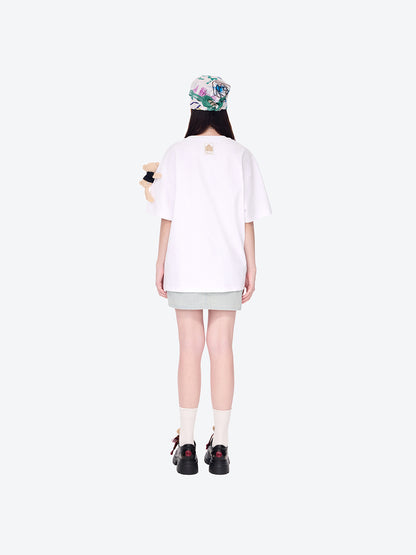 13DE MARZO Bear Macau Resort T-shirt White