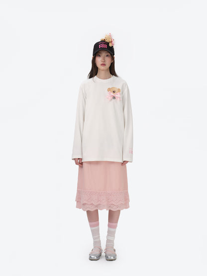 13DE MARZO RONRON Bear Ribbon Cap - 13DE MARZO