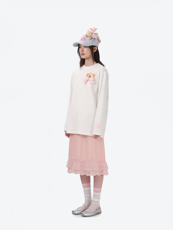 13DE MARZO RONRON Bear Ribbon Cap - 13DE MARZO