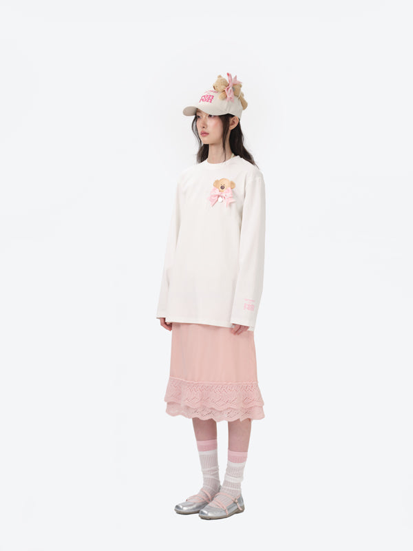 13DE MARZO RONRON Bear Ribbon Cap - 13DE MARZO