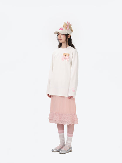 13DE MARZO RONRON Bear Ribbon Cap - 13DE MARZO