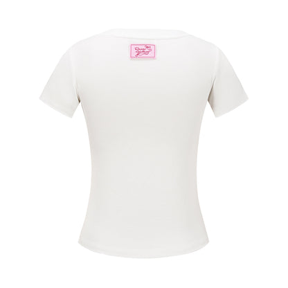 13DE MARZO RONRON Bear Ribbon Slim Top - 13DE MARZO