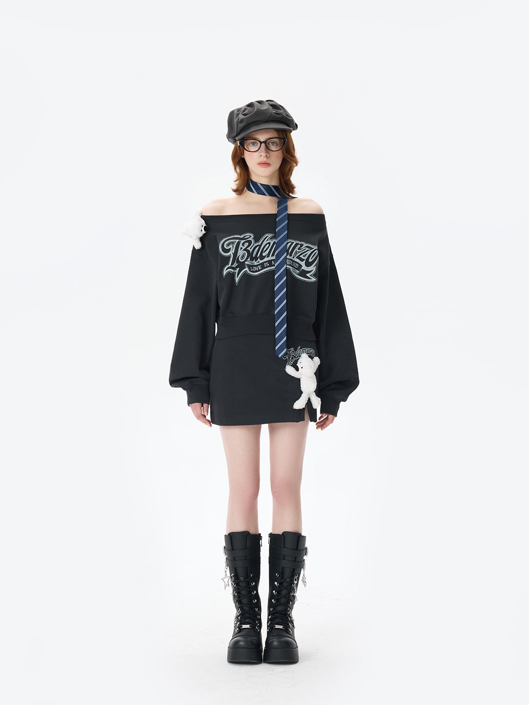 13DE MARZO Bear Lock Chain Boots