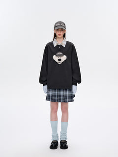 13DE MARZO Real Cap Bear Sweater