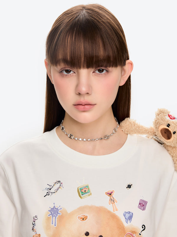 13DE MARZO Bear Hug Heart Necklace - 13DE MARZO