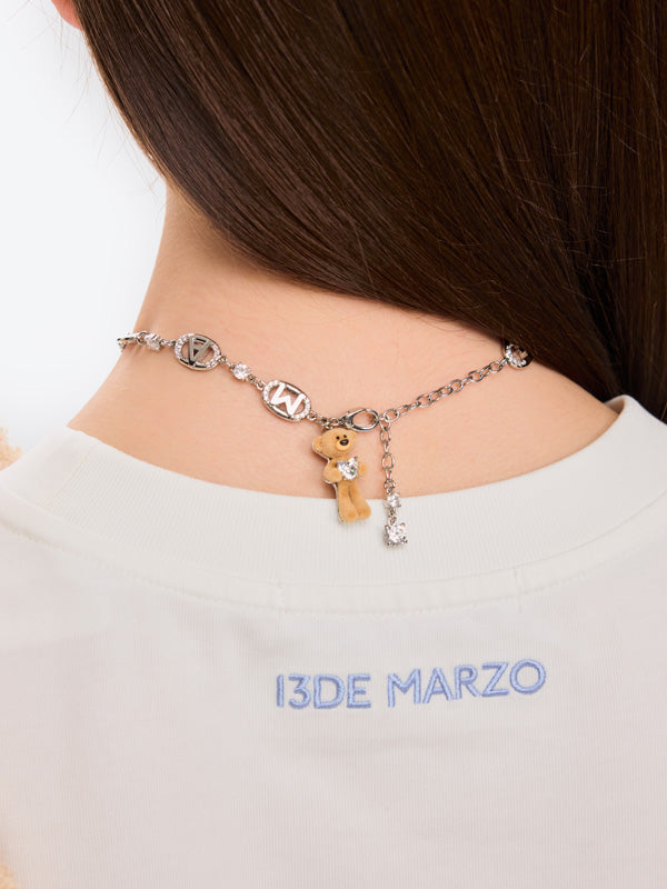 13DE MARZO Bear Hug Heart Necklace - 13DE MARZO