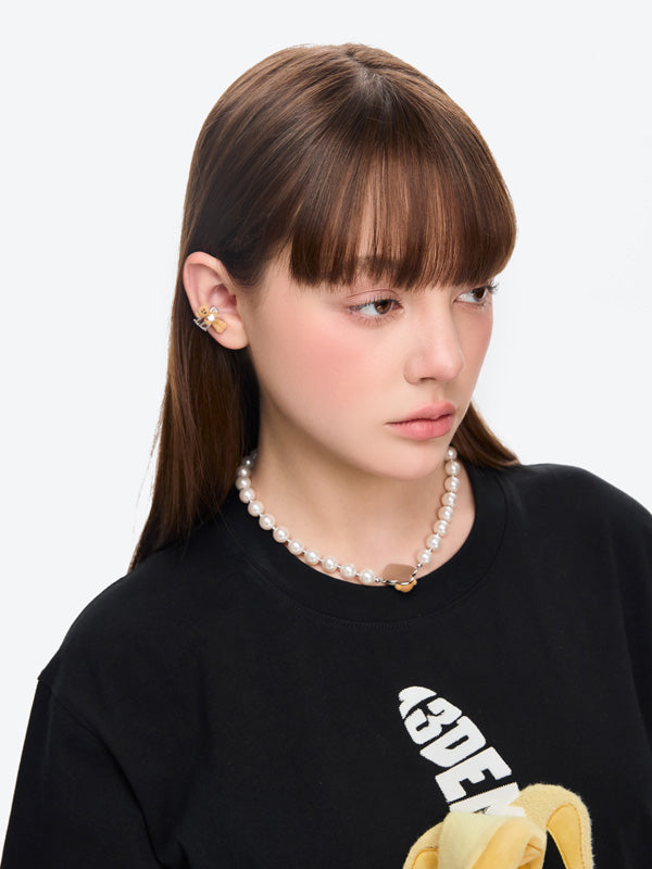 13DE MARZO Bear Hug Heart Ear Cuff - 13DE MARZO