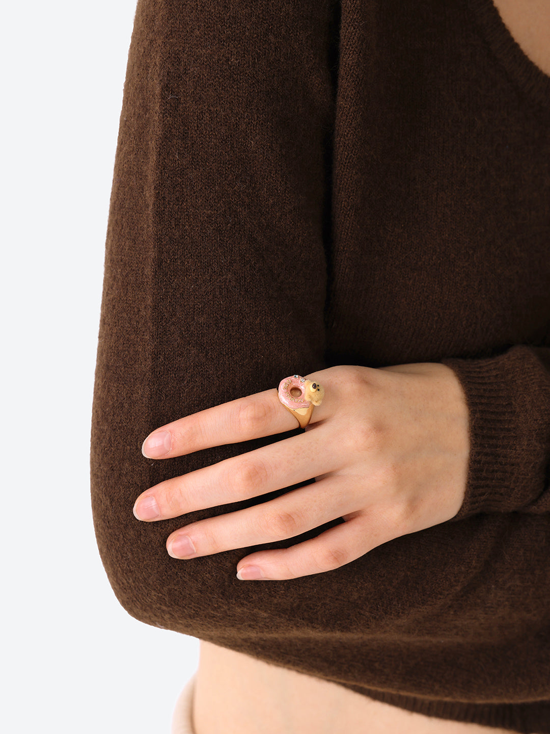 13DE MARZO Donut Bear Ring Golden - 13DE MARZO