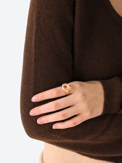 13DE MARZO Donut Bear Ring Golden - 13DE MARZO