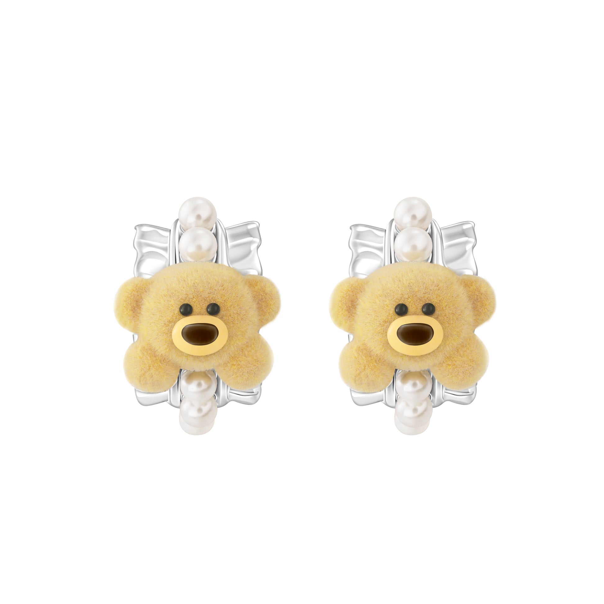 13DE MARZO Bear Pearl Earring - 13DE MARZO
