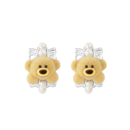 13DE MARZO Bear Pearl Earring - 13DE MARZO